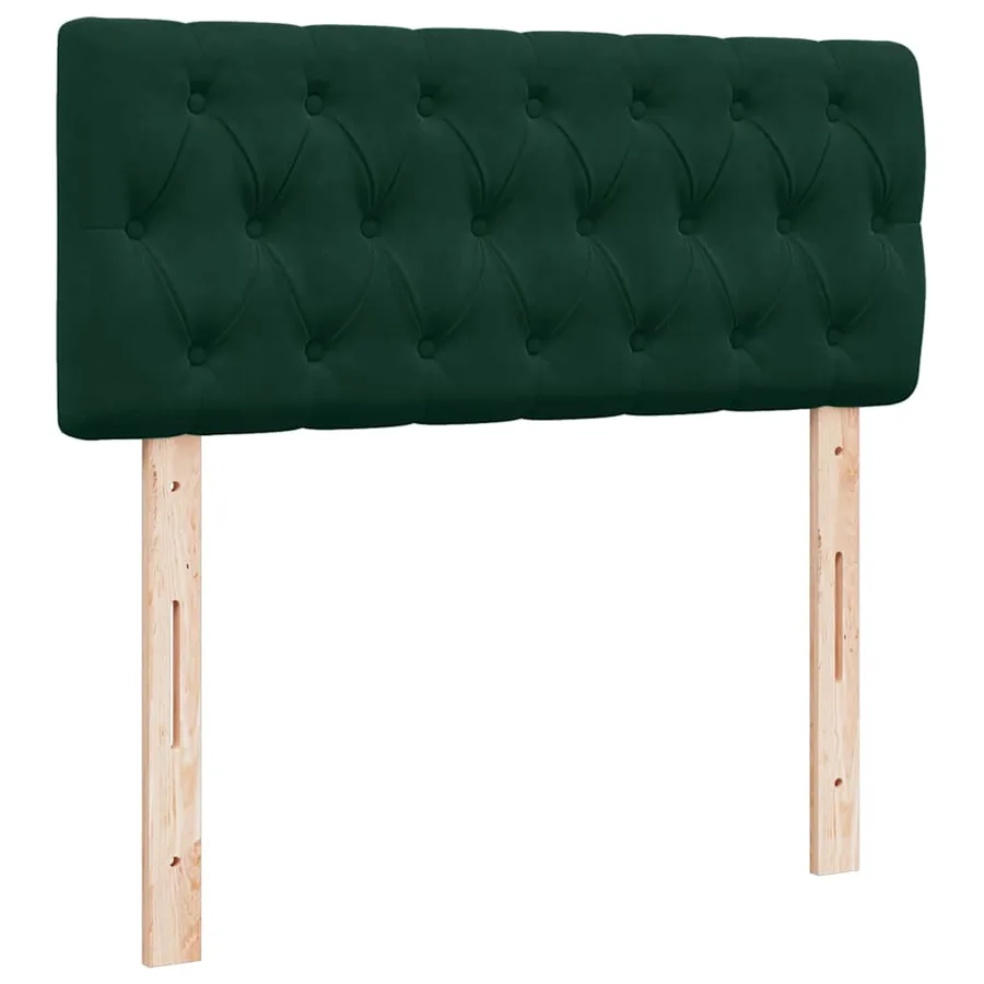 Sommier à lattes de lit avec matelas vert foncé 120x190 cm - 12
