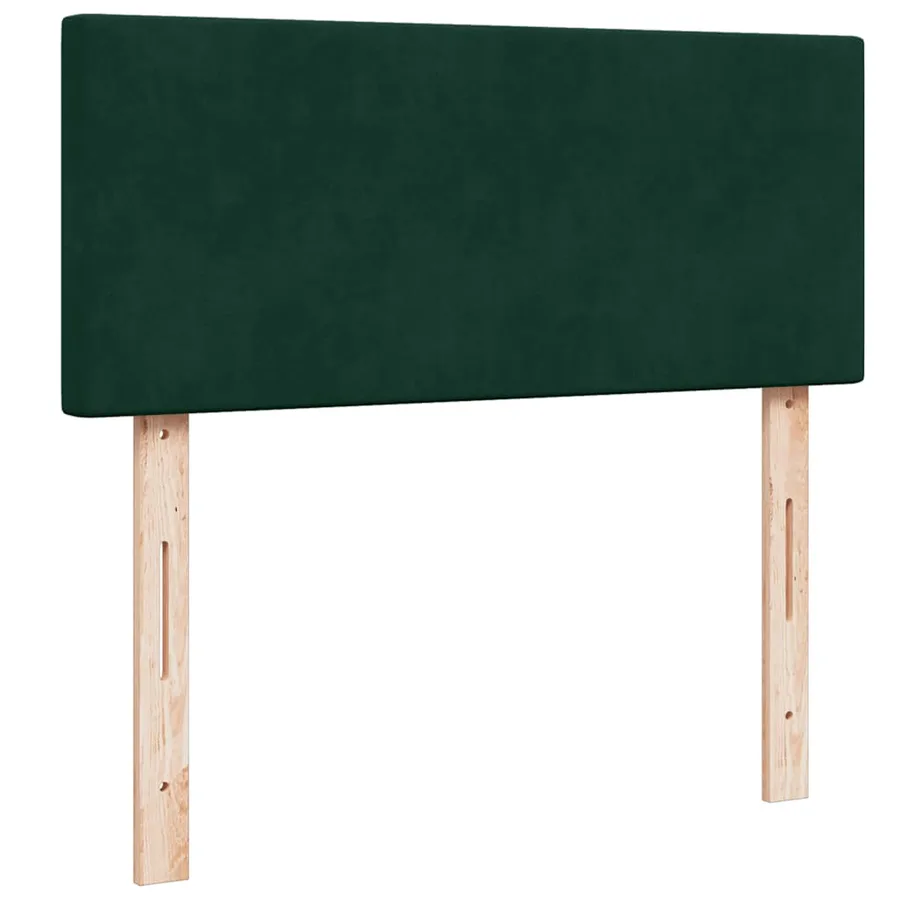Sommier à lattes de lit avec matelas vert foncé 120x190 cm - 12