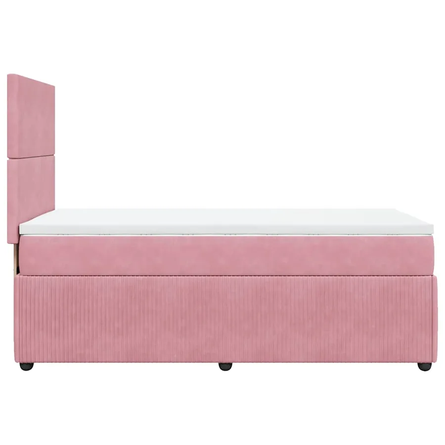 Sommier à lattes de lit avec matelas Rose 90x190 cm Velours - 7