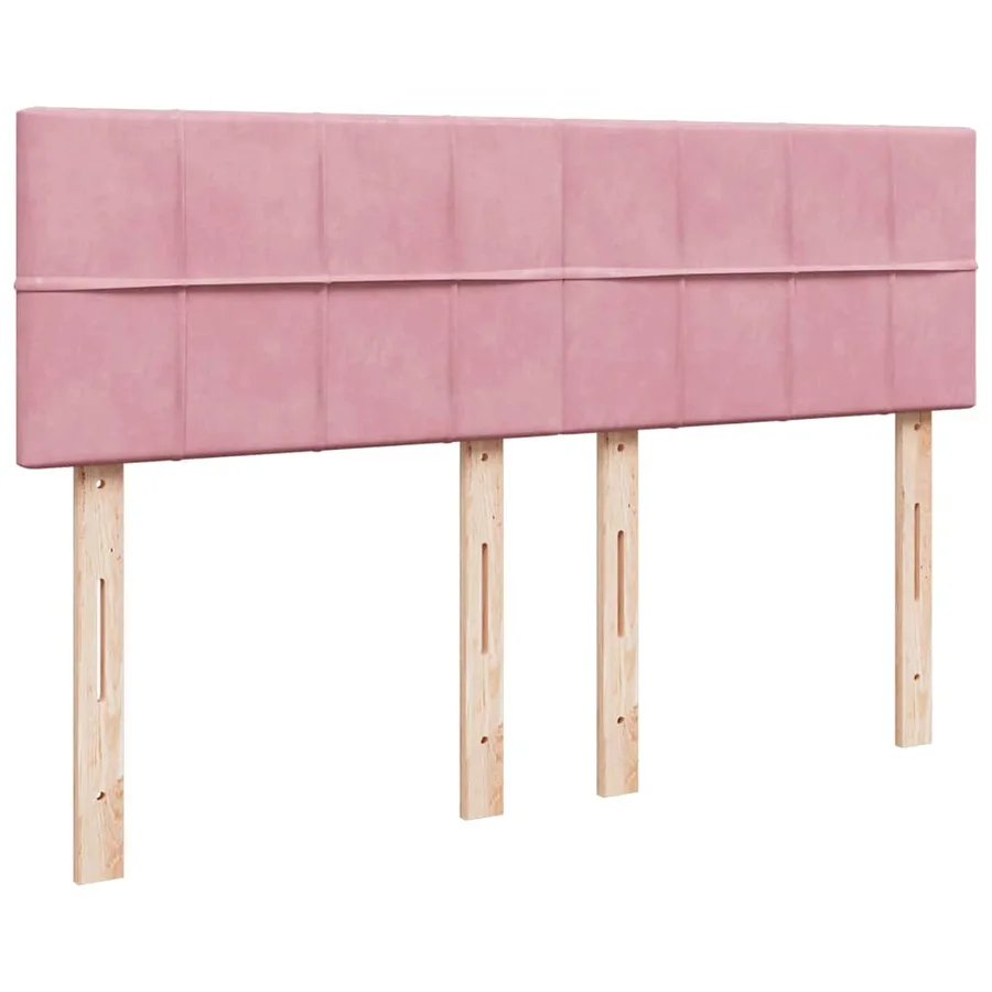 Sommier à lattes de lit avec matelas Rose 140x190 cm Velours - 12