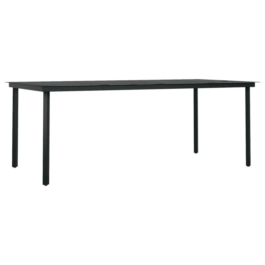 Ensemble à manger de jardin avec coussins 7 pcs Noir - 5