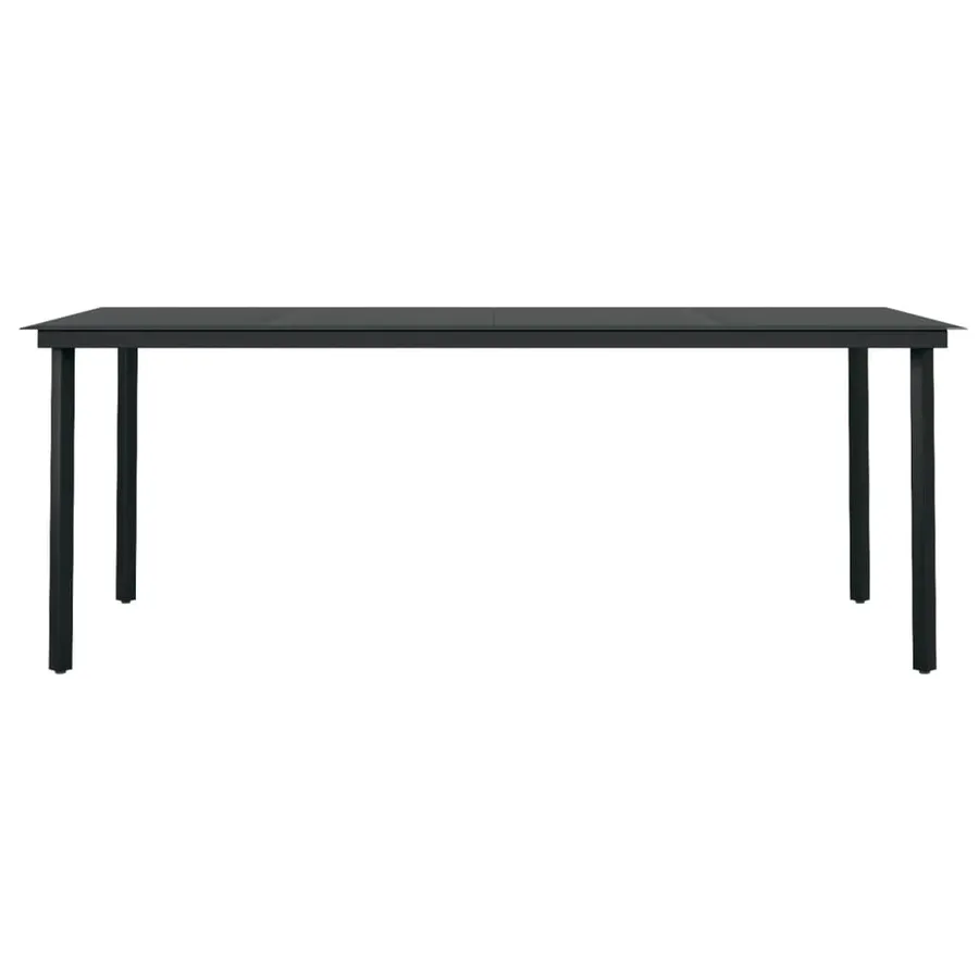 Ensemble à manger de jardin avec coussins 7 pcs Noir - 6