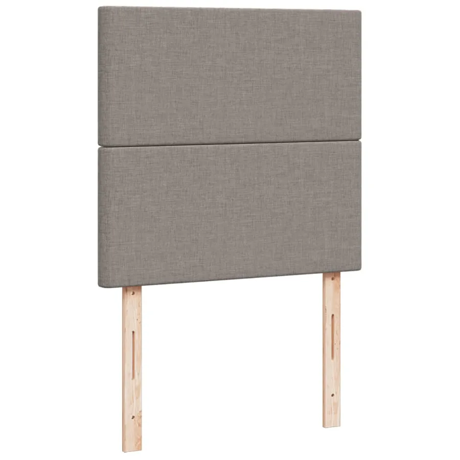 Sommier à lattes de lit avec matelas Taupe 80x200 cm Tissu - 9