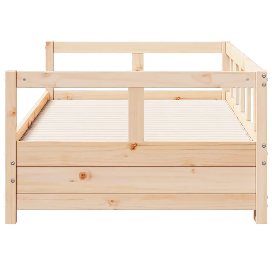 Lit de jour sans matelas 90x190 cm bois de pin massif - 6
