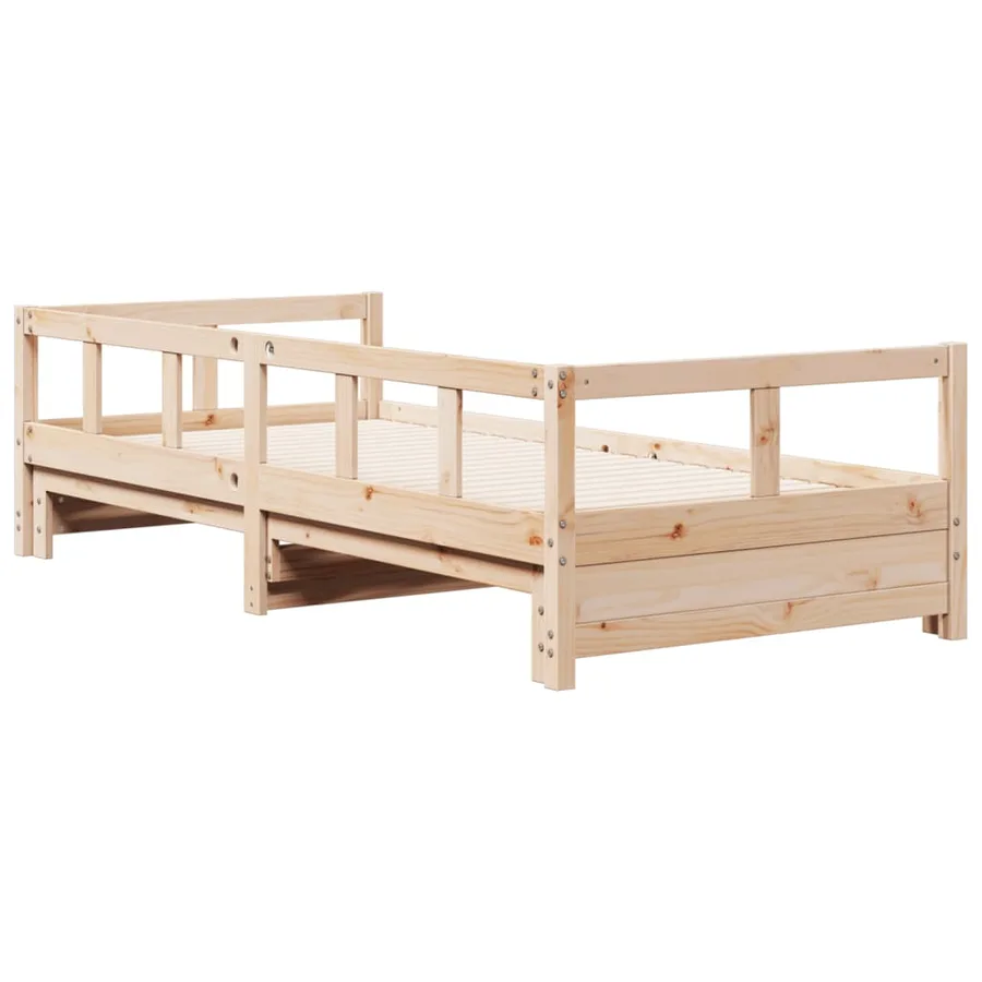 Lit de jour sans matelas 90x190 cm bois de pin massif - 7