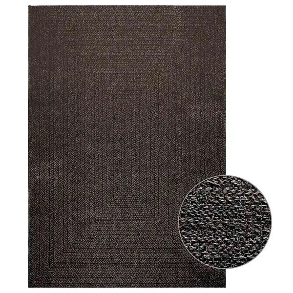 Tapis ZIZUR 160x230 cm aspect de jute intérieur extérieur