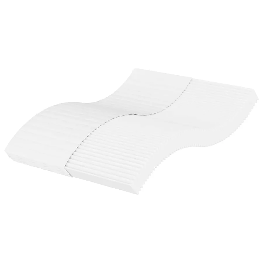 Matelas en mousse blanc 120x210 cm dureté H2 H3
