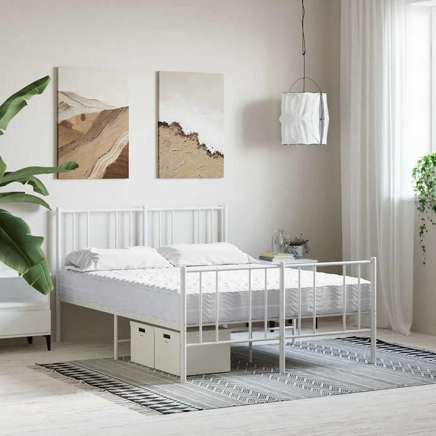 Matelas en mousse blanc 120x210 cm dureté H2 H3 - 2