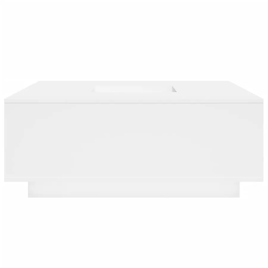 Table basse blanc 100x100x40 cm bois d'ingénierie - 6