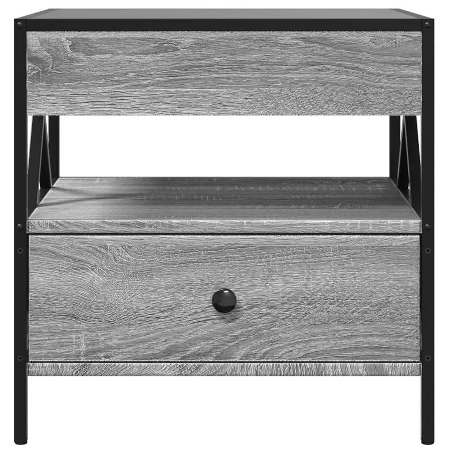Table basse avec LED Infinity sonoma gris 50x50x51 cm - 6