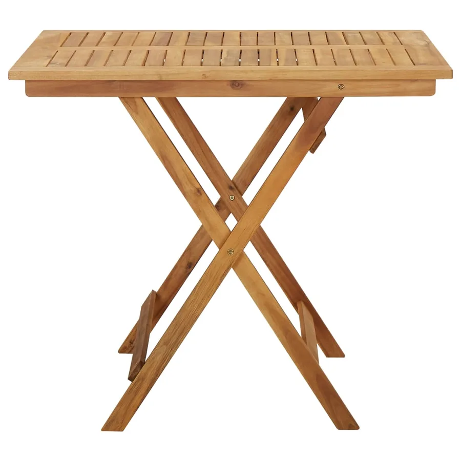 Table pliable de jardin 90x90x75 cm Bois d'acacia massif - 3