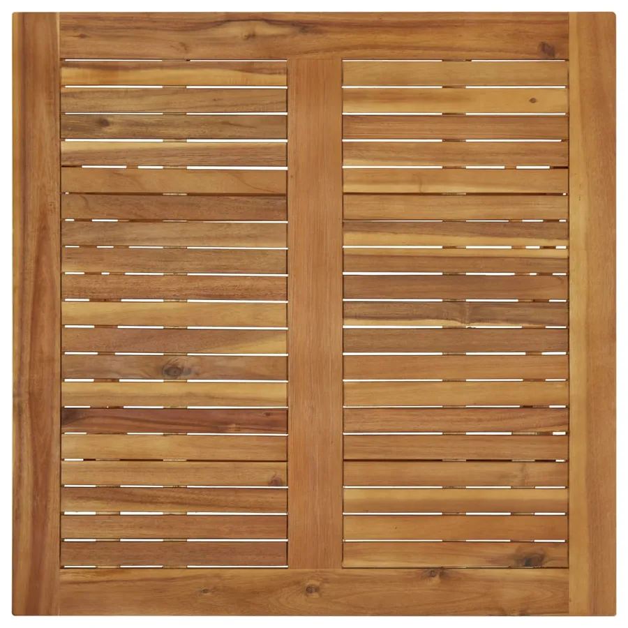 Folding Garden Table 90x90x75 cm Solid Acacia Wood - 6