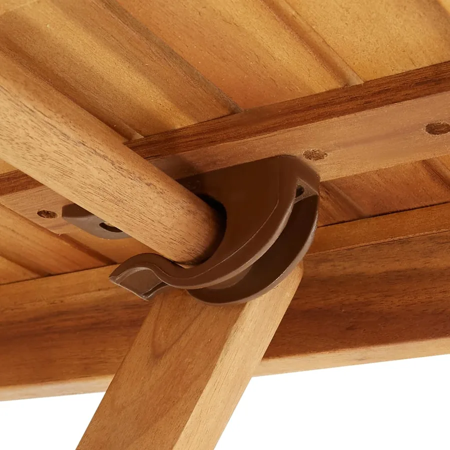 Table pliable de jardin 90x90x75 cm Bois d'acacia massif - 8