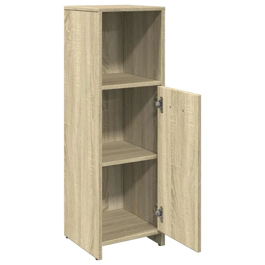 Armoire de salle de bain Chêne sonoma 30x30x95 cm Aggloméré - 7