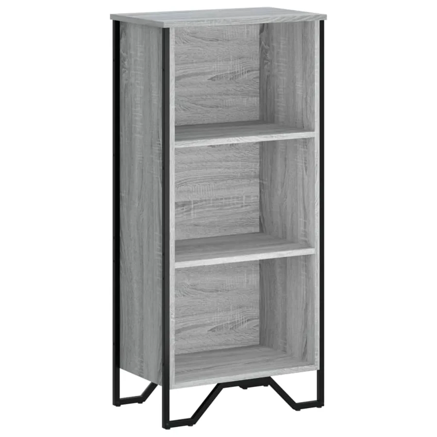 Bibliothèque sonoma gris 50x31x106 cm bois d'ingénierie - 2