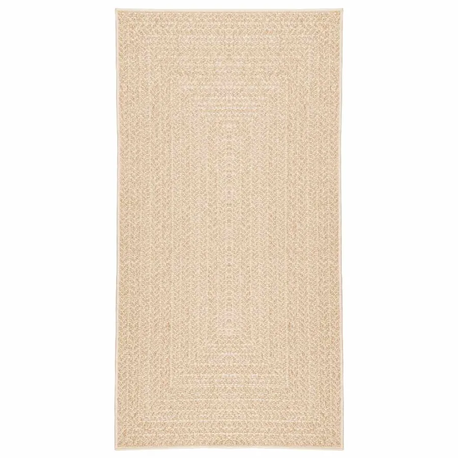 Tapis ZIZUR beige 60x110 cm aspect de jute intérieur extérieur - 2