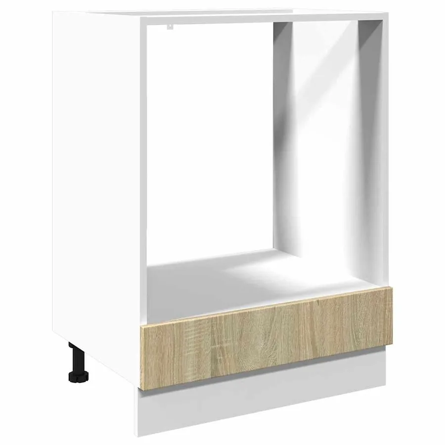 Armoire à four Chêne sonoma 60x46x81,5 cm Aggloméré - 2