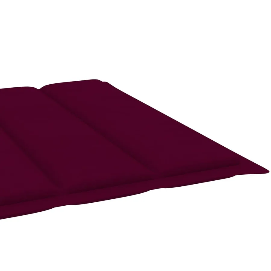 Chaises longues lot de 2 avec table et coussins Acacia solide - 17