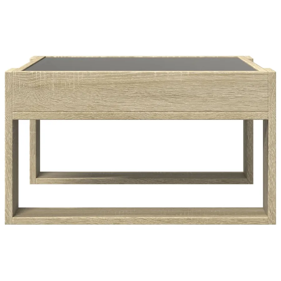 Table basse avec LED infini chêne sonoma 50x53x30 cm - 6
