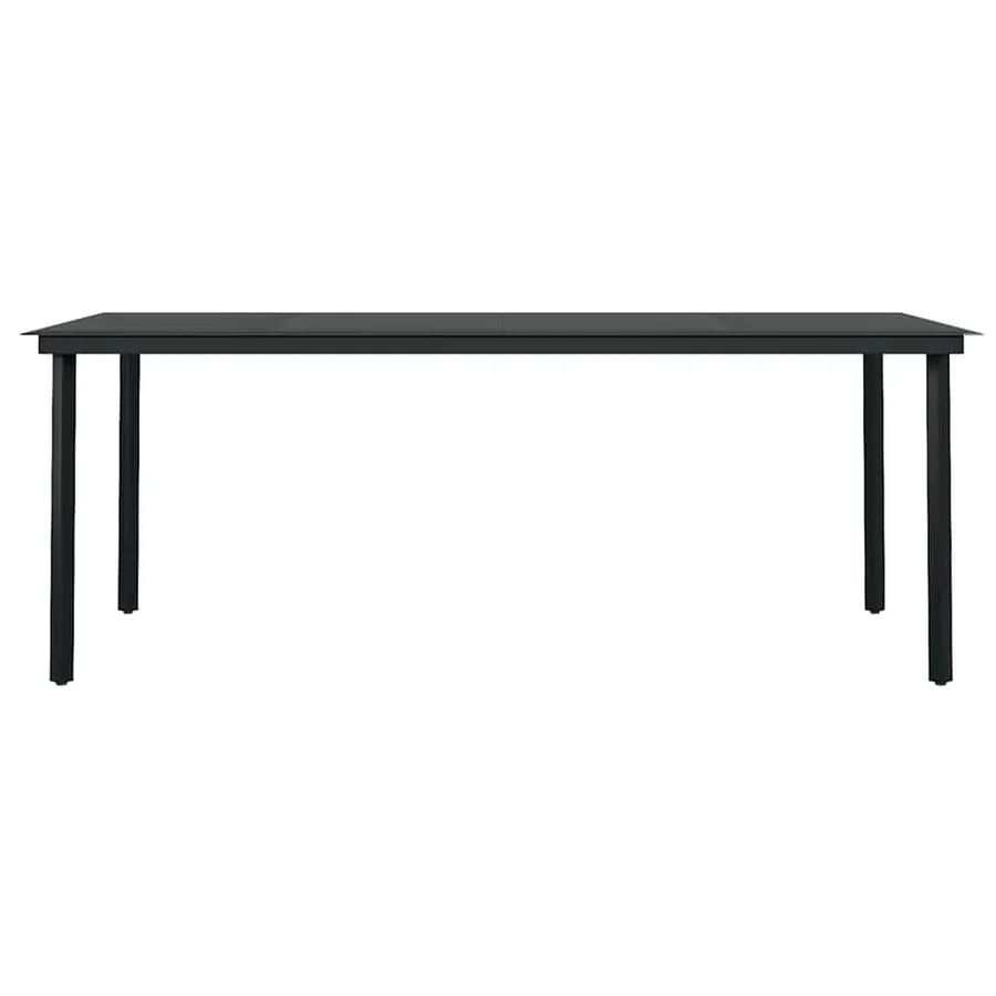 Garden Dining Set 9 pcs Brown and Black - 6
