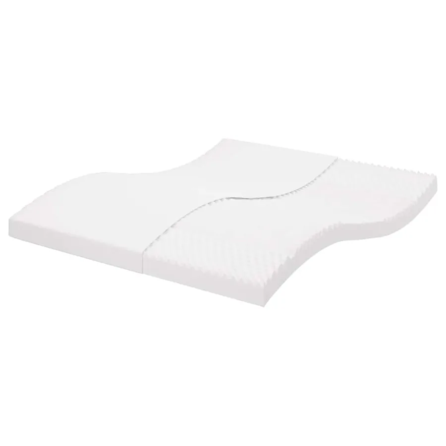 Matelas en mousse blanc 180x210 cm 7 zones dureté 20 ILD