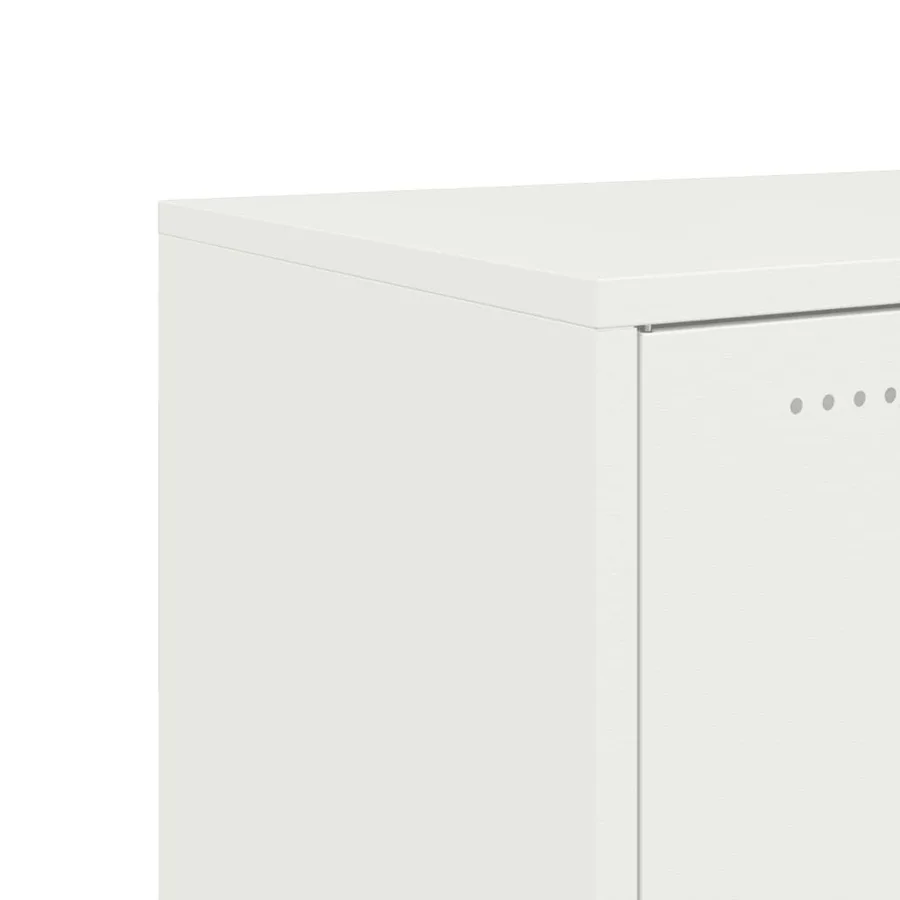 Buffet blanc 100,5x39x72 cm acier - 11