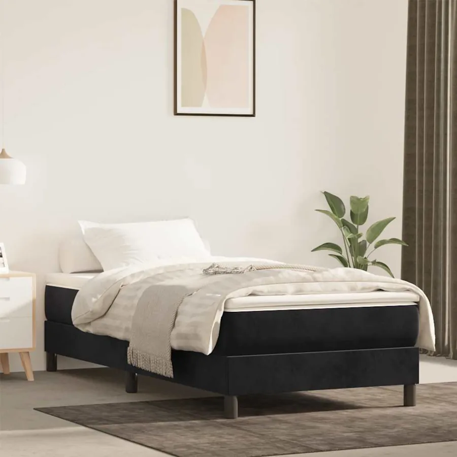 Matelas à ressorts ensachés 80 x 220 cm Noir