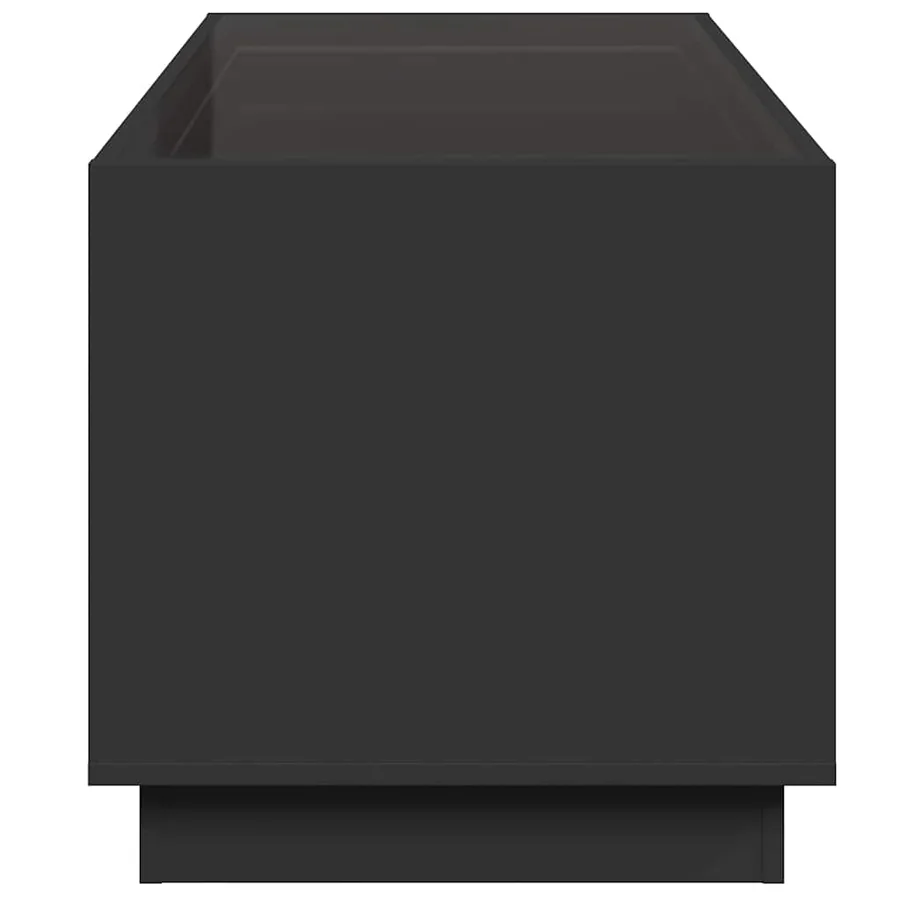 Table basse avec LED infini noir 70x50x50 cm - 7