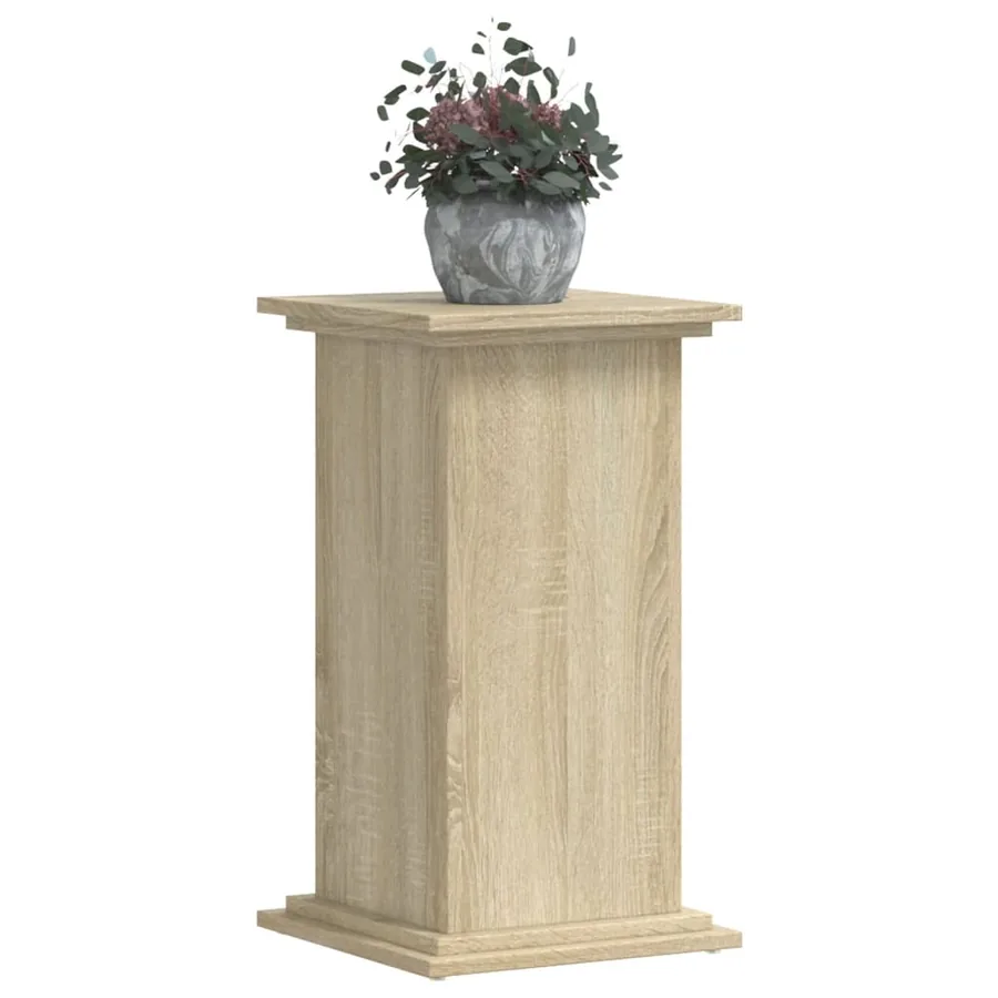 Support pour plantes chêne sonoma 33x33x60 cm bois d'ingénierie - 7