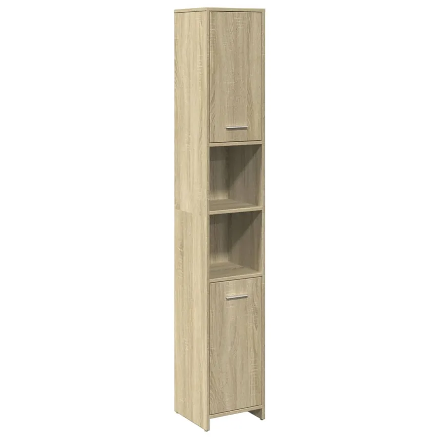 Ensemble de meubles de salle de bain 3 pcs chêne sonoma - 6