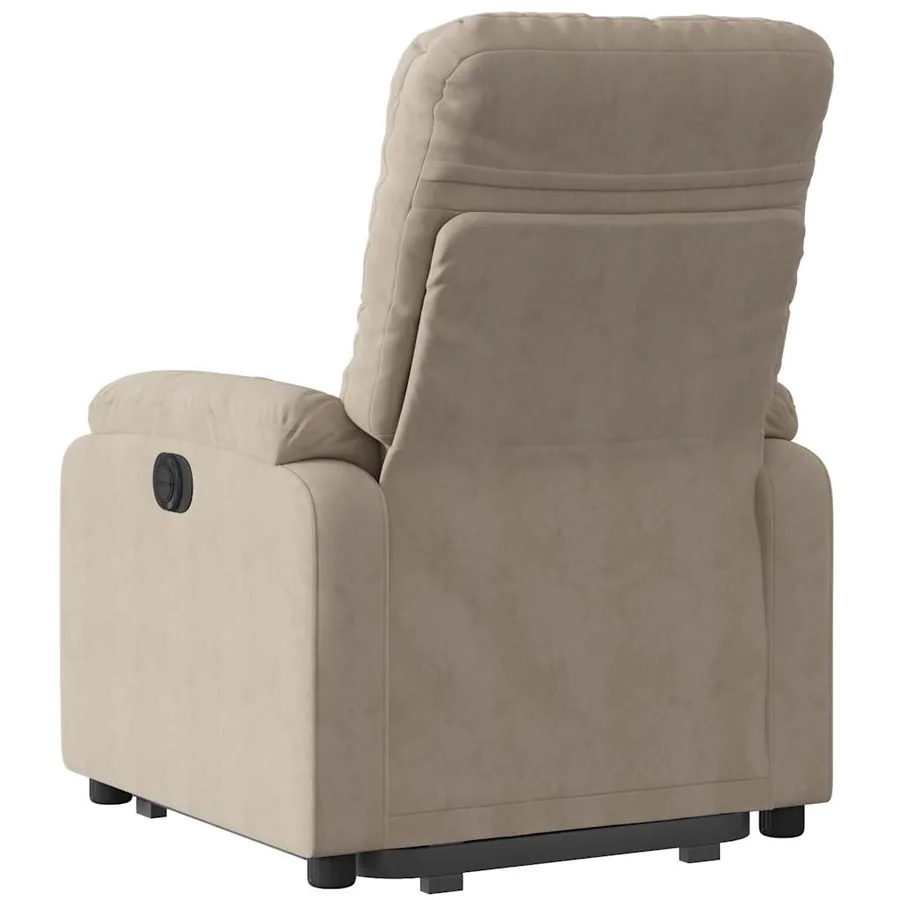 Fauteuil inclinable taupe tissu microfibre - 5
