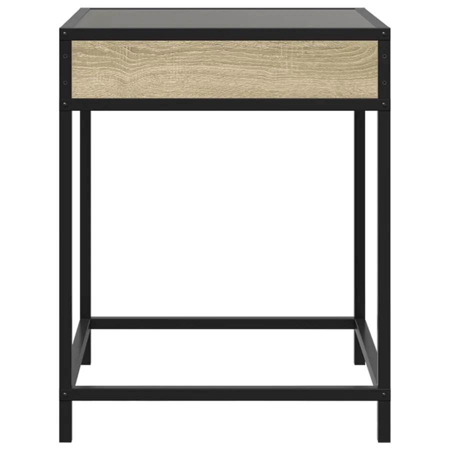 Table basse avec LED Infinity chêne sonoma 40x40x51 cm - 6