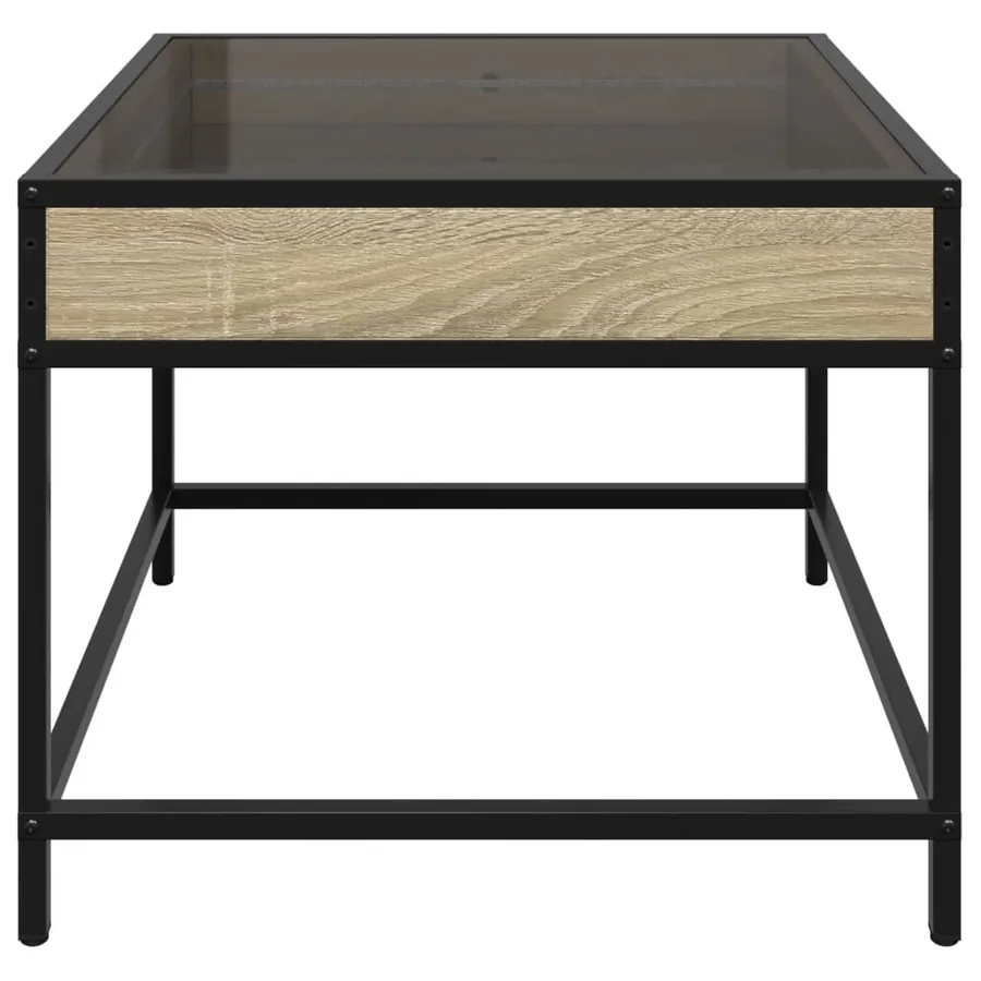Table basse avec LED infini chêne sonoma 50x50x41 cm - 7
