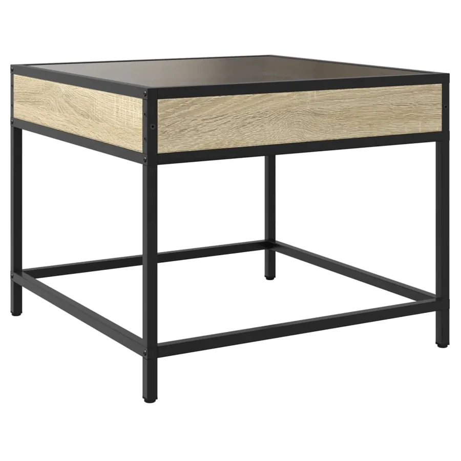 Table basse avec LED infini chêne sonoma 50x50x41 cm - 8