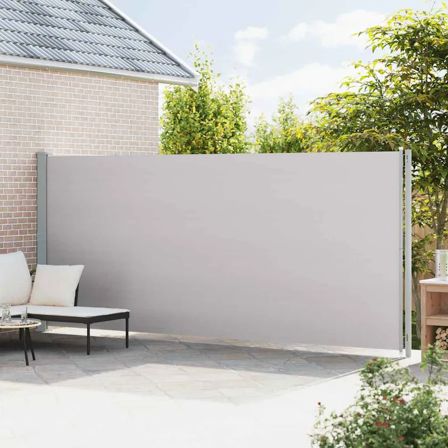 Retractable Side Patio Awning 200x600 cm Grey - 3