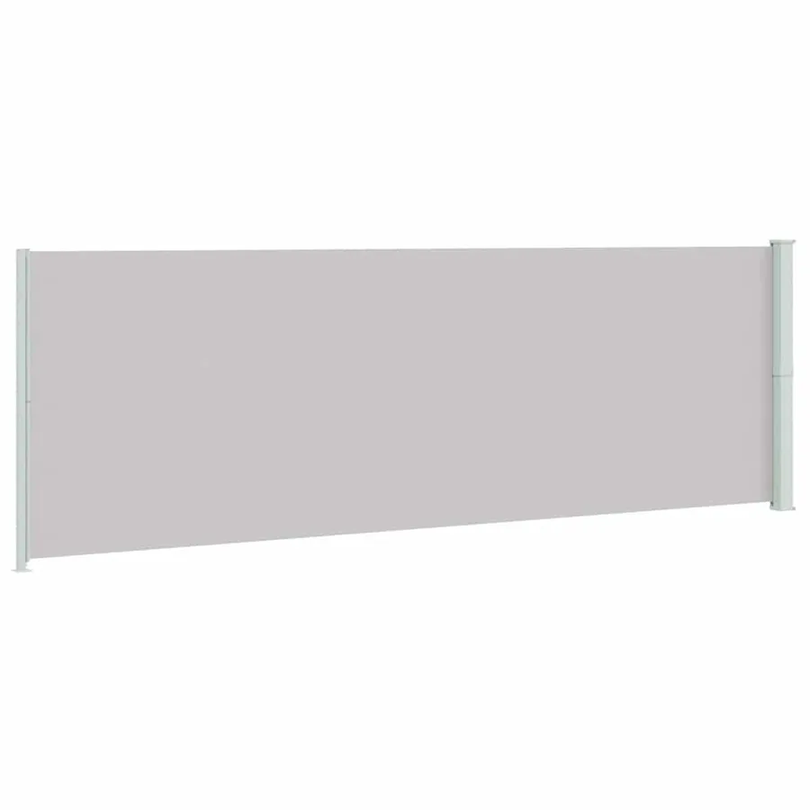 Retractable Side Patio Awning 200x600 cm Grey - 6