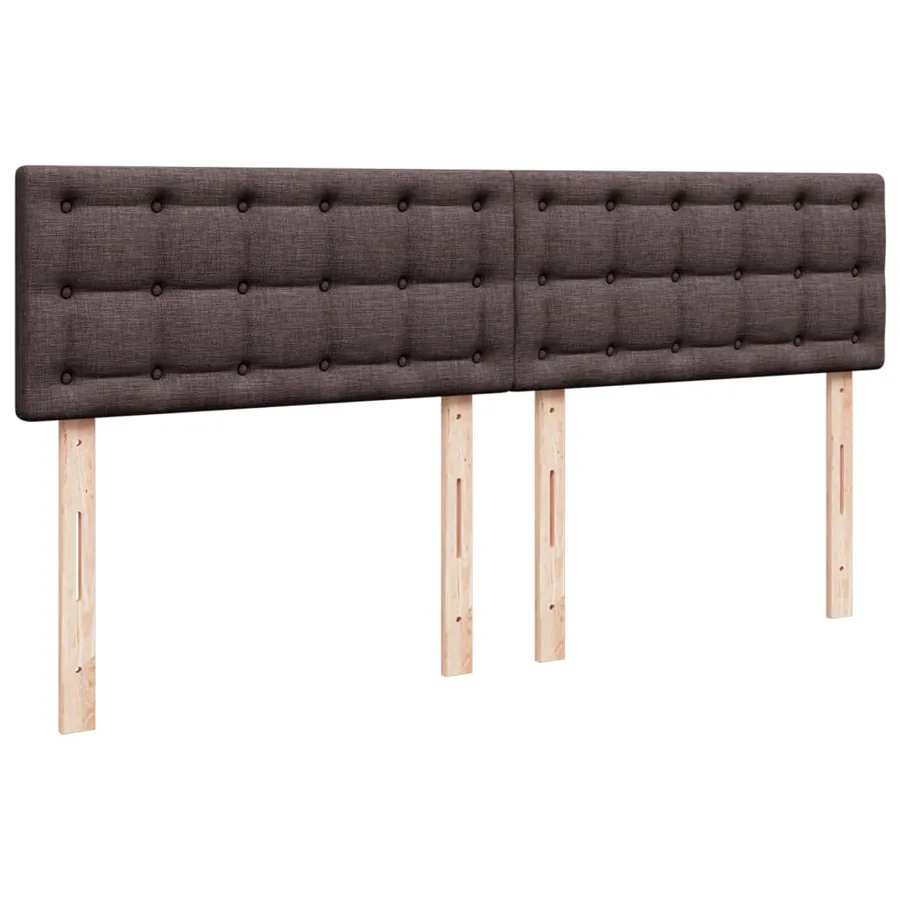 Sommier à lattes de lit avec matelas Marron foncé 180x200 cm - 10