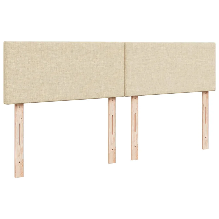 Sommier à lattes de lit avec matelas Crème 180x200 cm Tissu - 10
