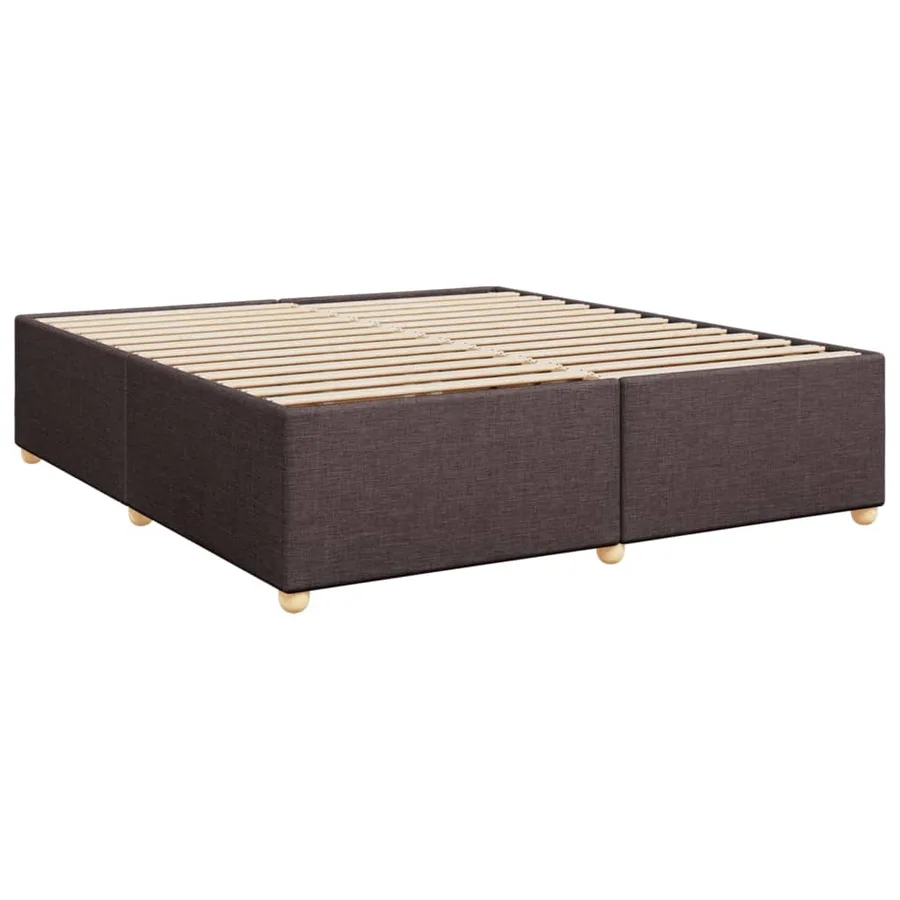 Sommier à lattes de lit avec matelas Marron foncé 180x200 cm - 7