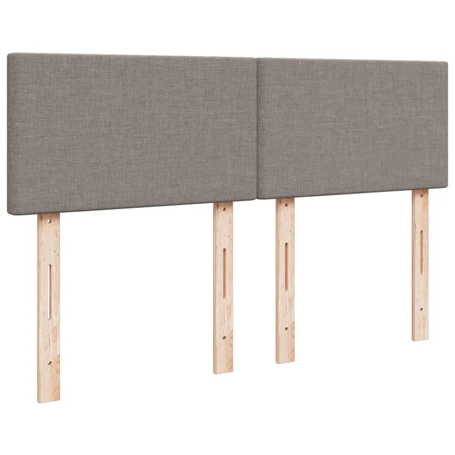Sommier à lattes de lit avec matelas Taupe 140x190 cm Tissu - 12