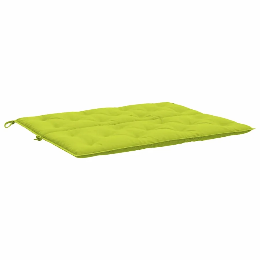 Coussin de banc de jardin vert vif 120x(50+50)x7cm tissu oxford - 5