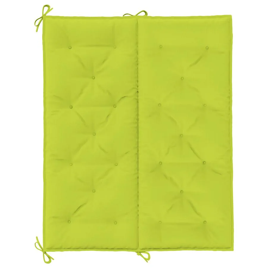 Coussin de banc de jardin vert vif 120x(50+50)x7cm tissu oxford - 6
