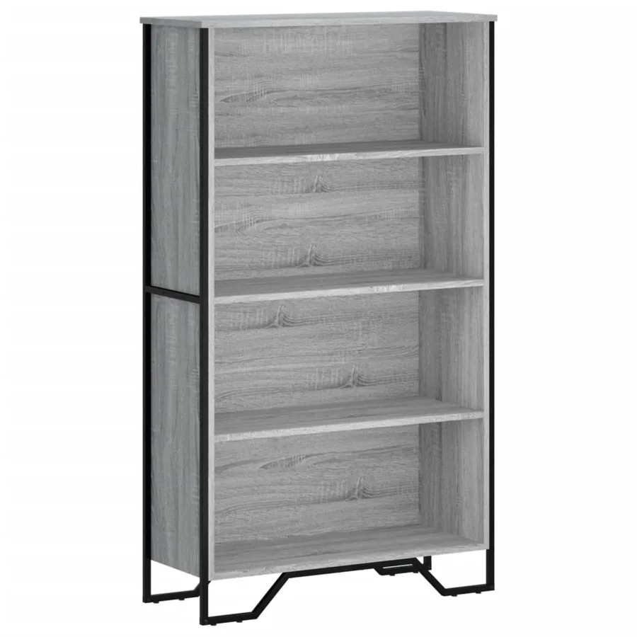 Bibliothèque sonoma gris 80x31x137,5 cm bois d'ingénierie - 2
