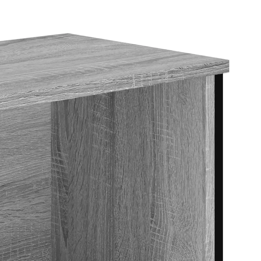 Bibliothèque sonoma gris 80x31x137,5 cm bois d'ingénierie - 7