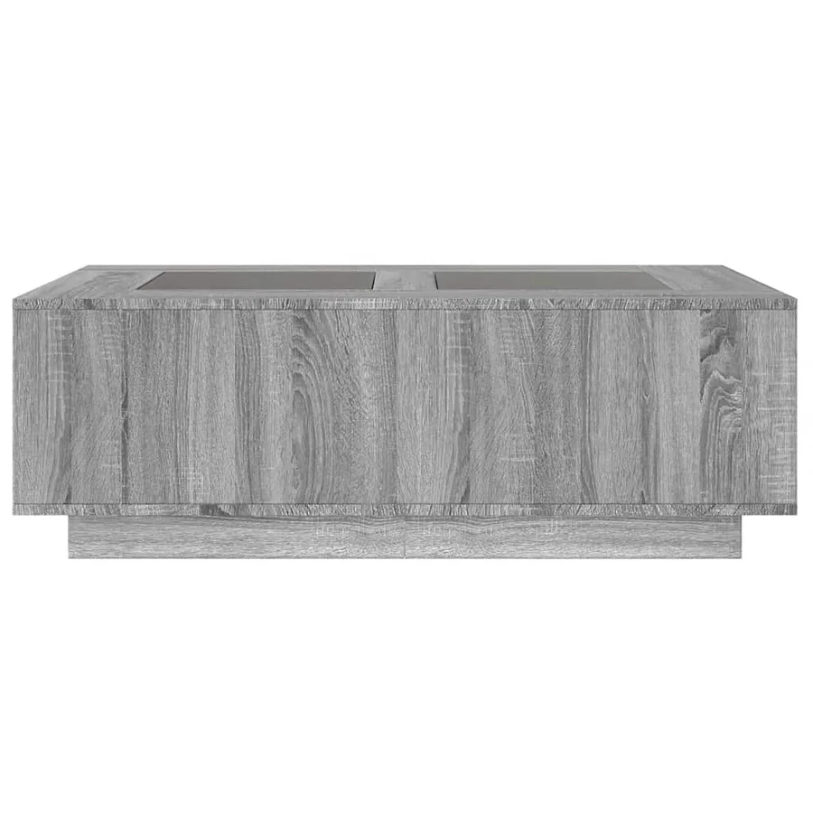 Table basse avec LED infini sonoma gris 116x69x40 cm - 6