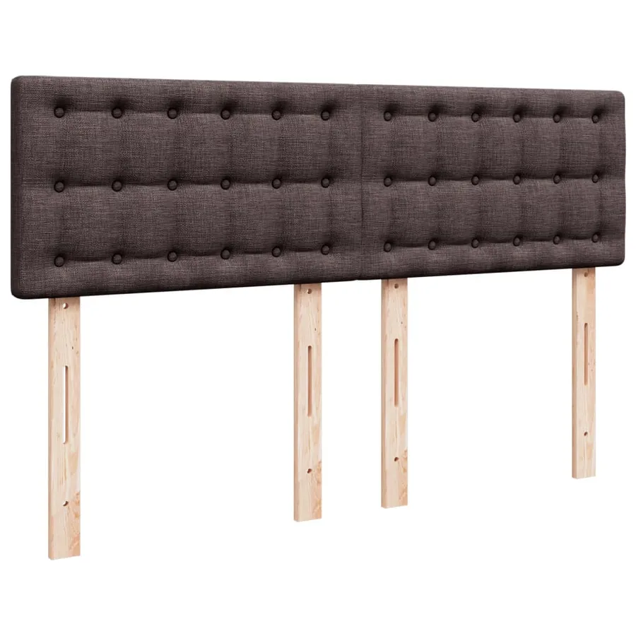 Sommier à lattes de lit avec matelas Marron foncé 140x190 cm - 10