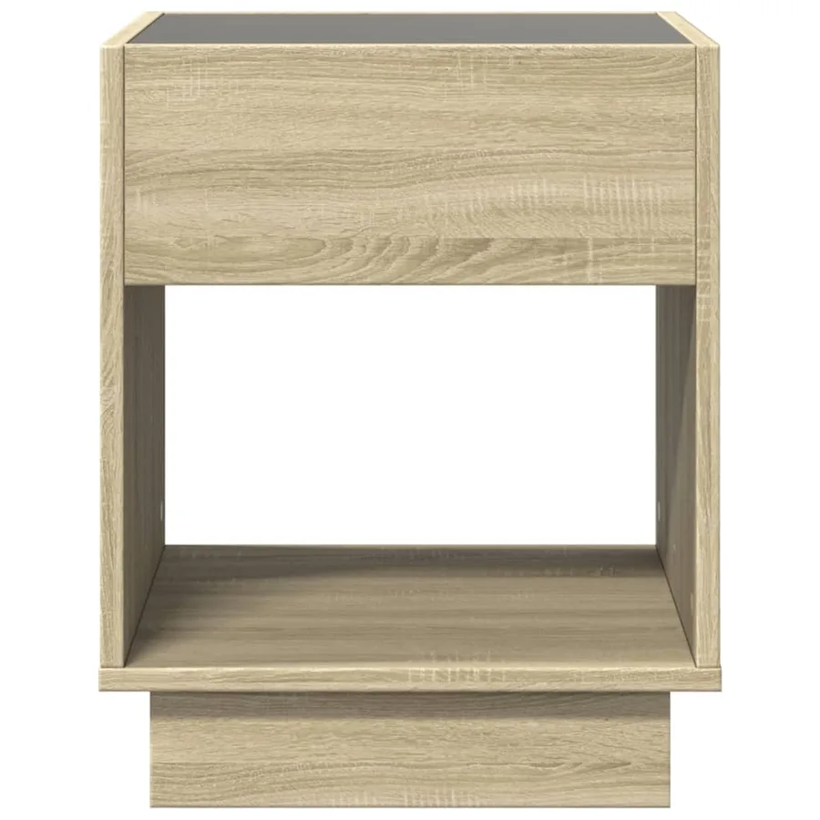 Table basse avec LED infini chêne sonoma 40x40x50 cm - 6
