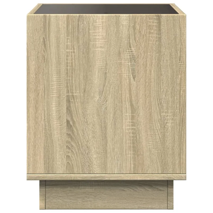 Table basse avec LED infini chêne sonoma 40x40x50 cm - 7