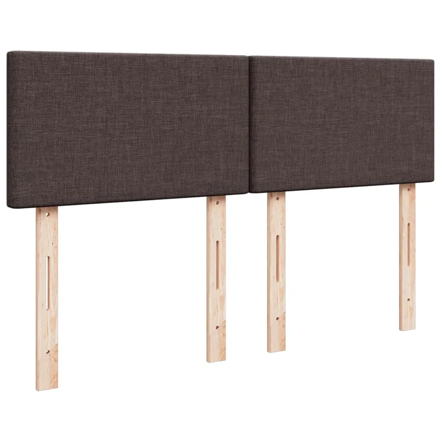 Sommier à lattes de lit avec matelas Marron foncé 140x190 cm - 10