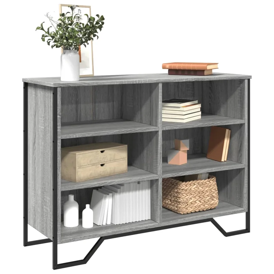 Buffet sonoma gris 101x35,5x74,5 cm bois d'ingénierie